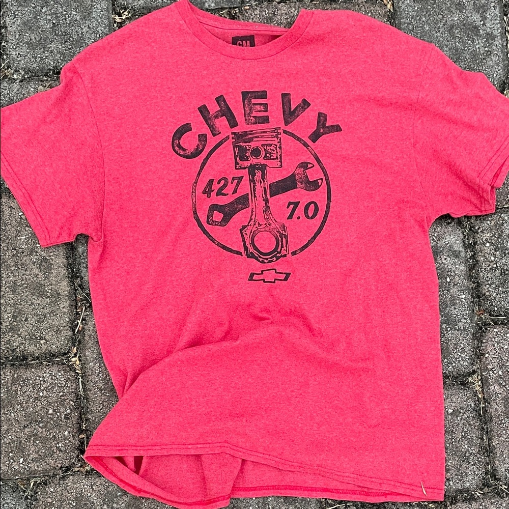 Hybrid Apparel Red Chevy Graphic Tee